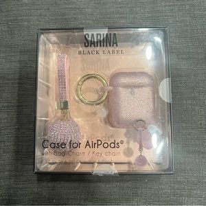 AIR PODS CASE 1st & 2nd Gen Sarina Pink Glitter